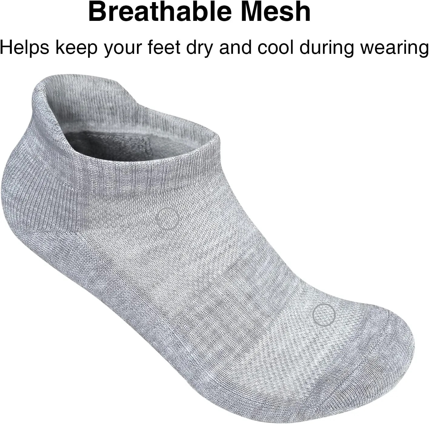 Men's Ankle Socks Athletic Tab Running Low Cut (6 Pairs)