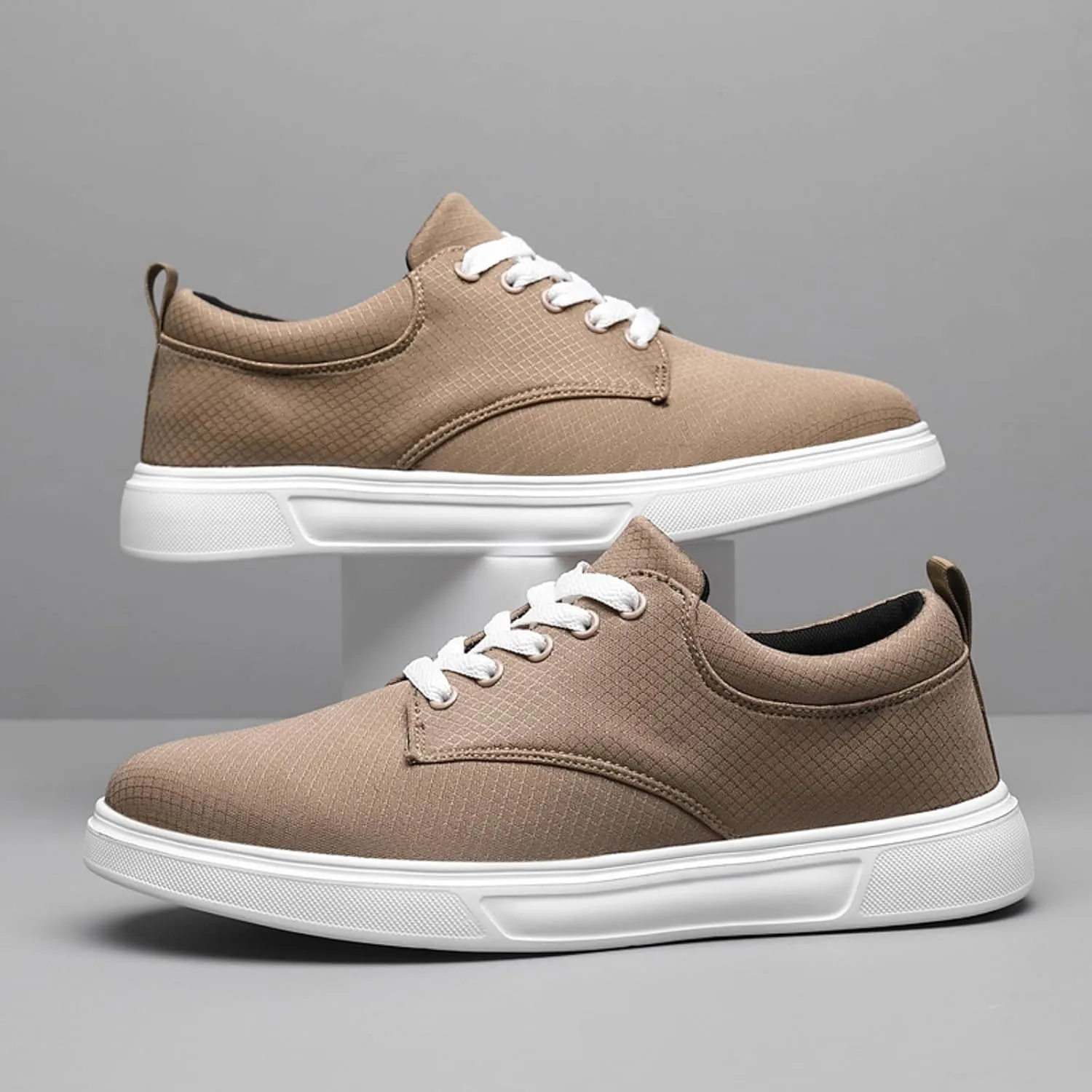 Men's Arch Support Insole Shoes Breathable Casual Comfortable Walking Sneaker Hook and Loop Orthopedic Sneakers