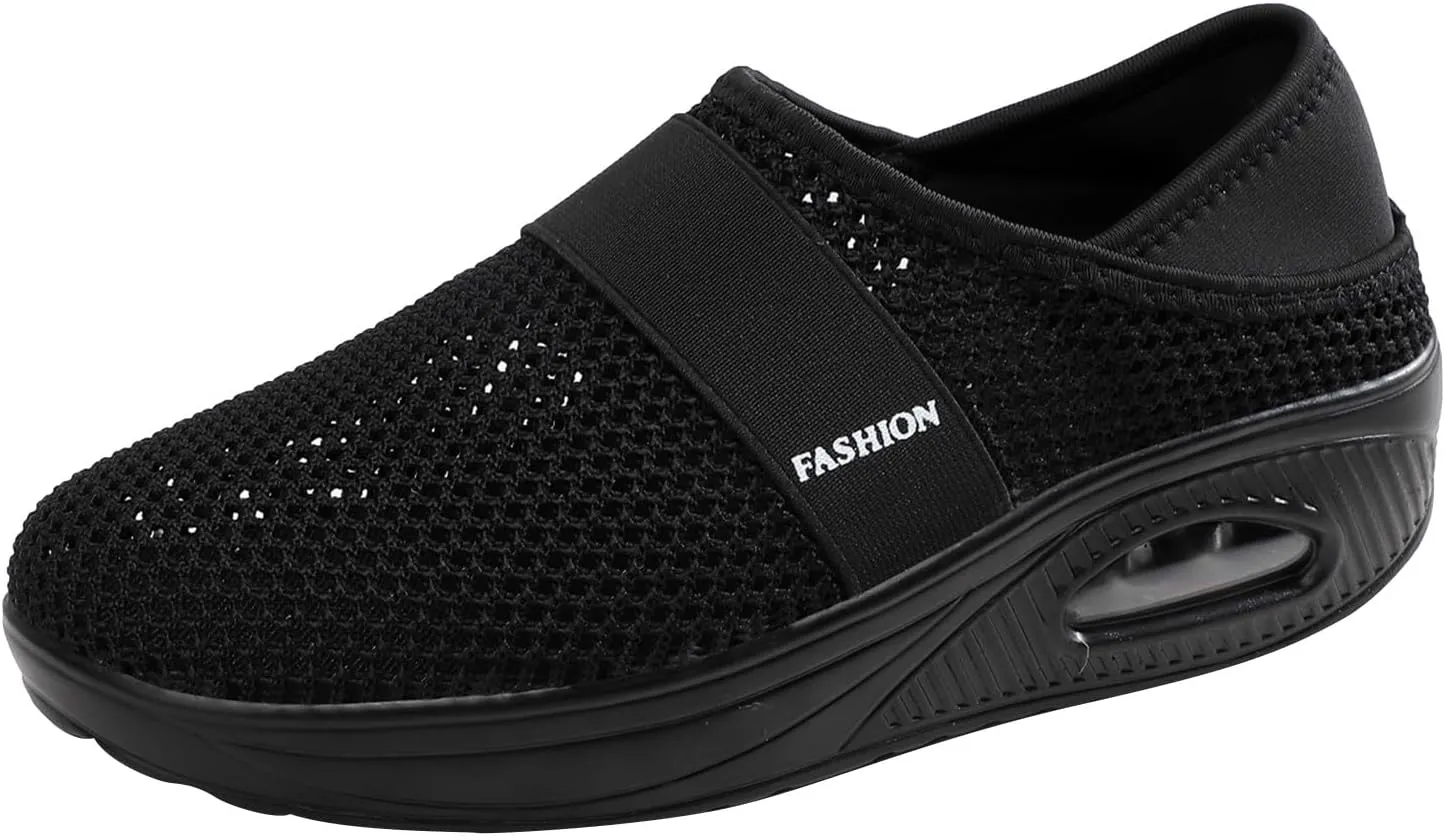 Men's Arch Support Shoes Non Slip Sneakers Casual Air Cushion Sole Walking Shoes Running Athletic Sneaker