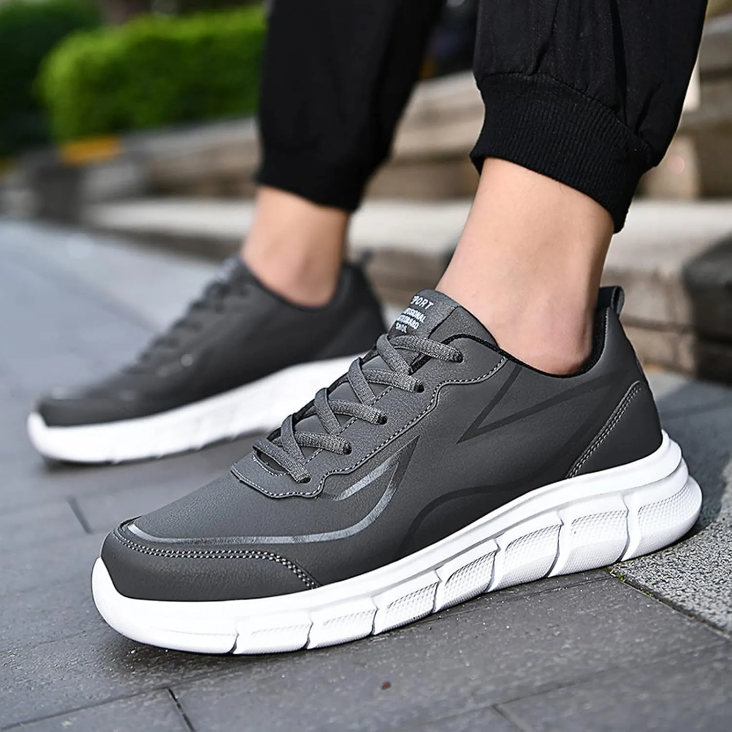 Men's Arch Support Walking Shoes Casual Sneaker Mesh Breathable Walking Shoe Athletic Fashion Sneakers for Men