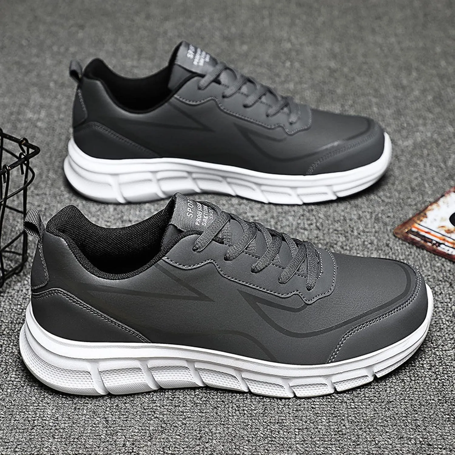 Men's Arch Support Walking Shoes Casual Sneaker Mesh Breathable Walking Shoe Athletic Fashion Sneakers for Men
