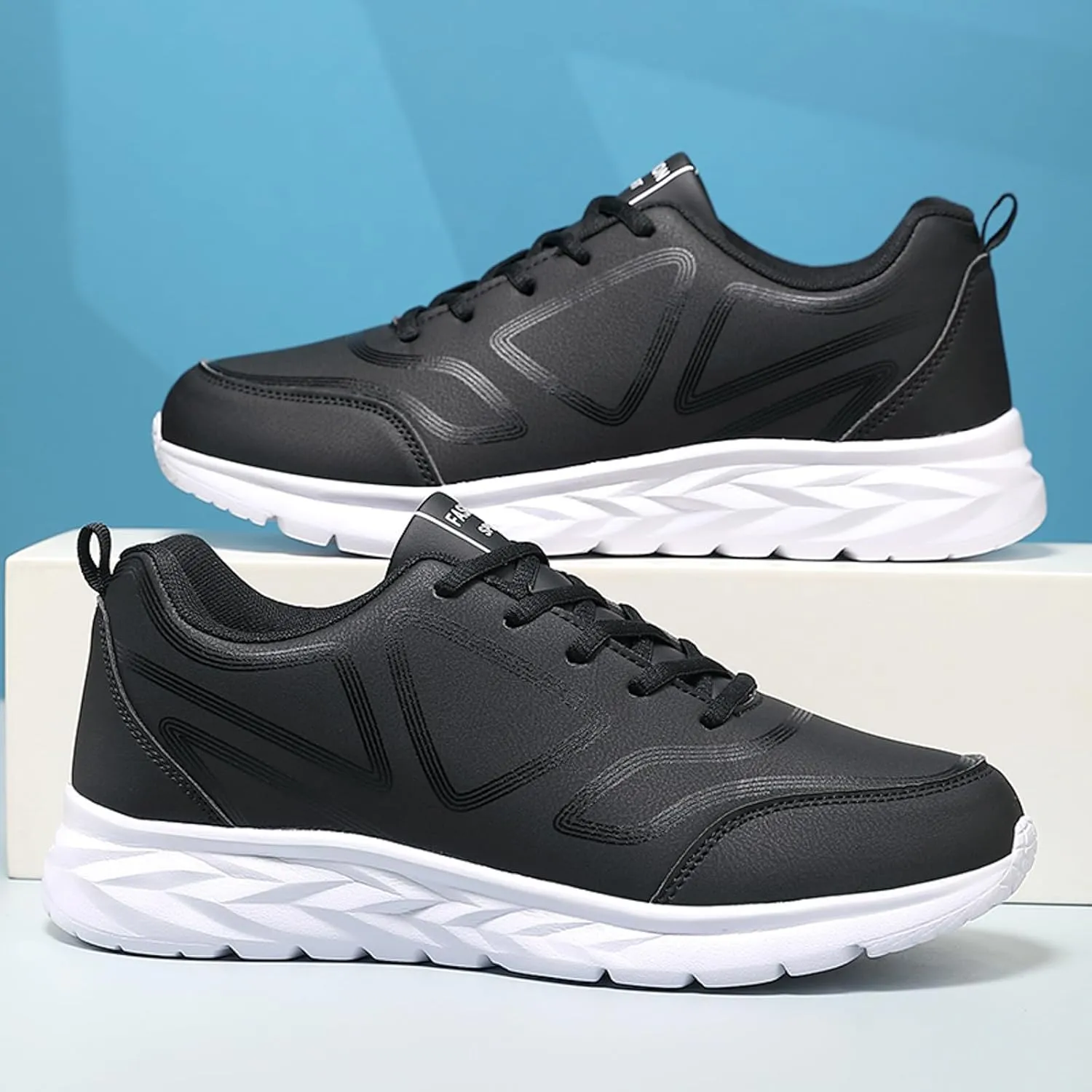 Men's Arch Support Walking Shoes Comfortable Lightweight Casual Walking Shoe Breathable Diabetic Shoes for Men