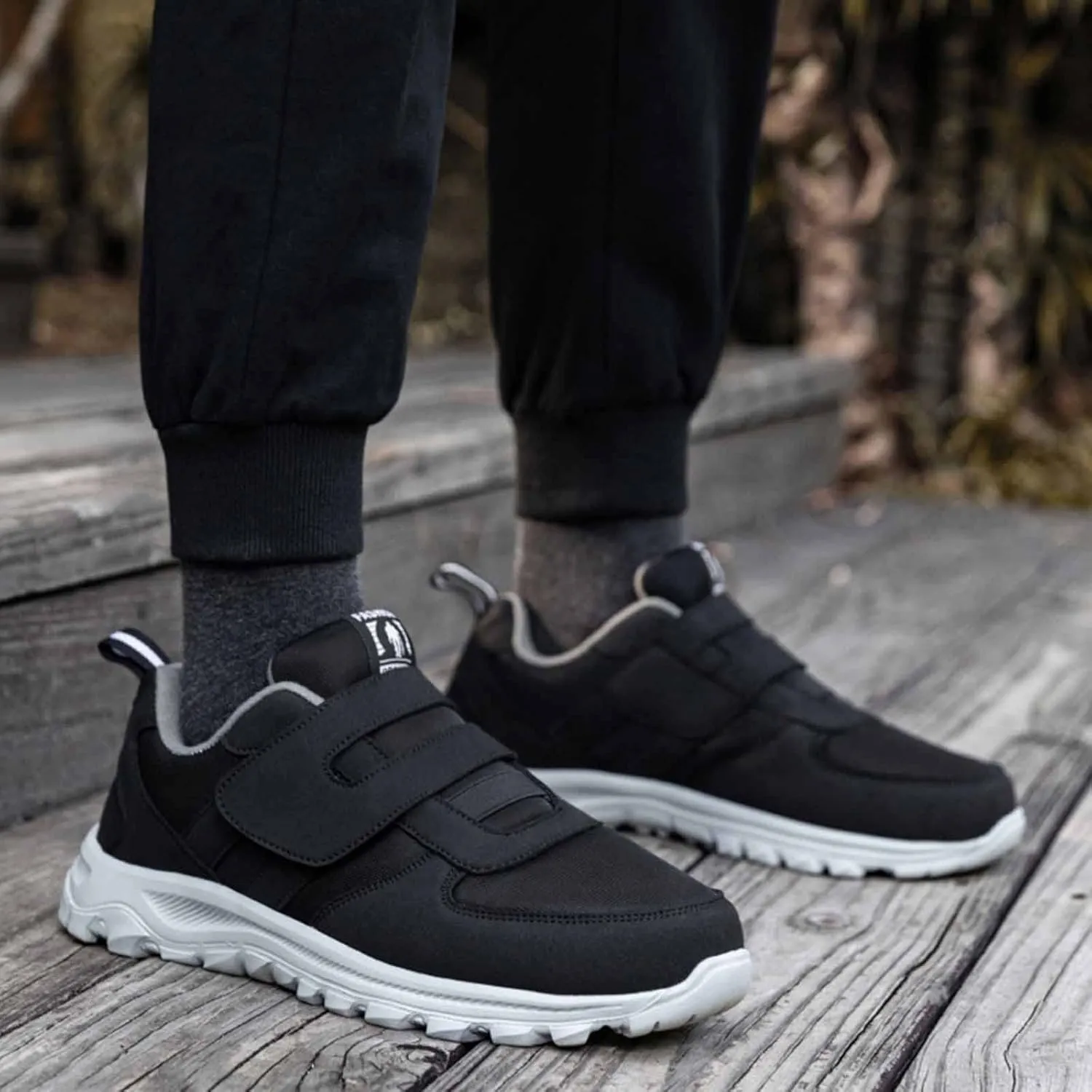 Men's Athletic Running Shoes Elderly Lightweight Sneaker Comfortable Non Mens Lite Adapt 3 Sneaker Athletic Slip on Shoe
