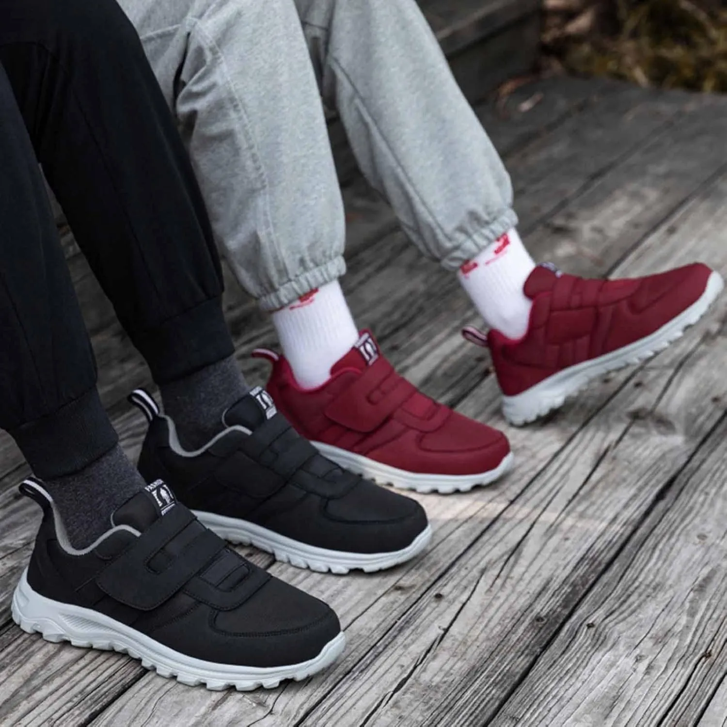 Men's Athletic Running Shoes Elderly Lightweight Sneaker Comfortable Non Mens Lite Adapt 3 Sneaker Athletic Slip on Shoe
