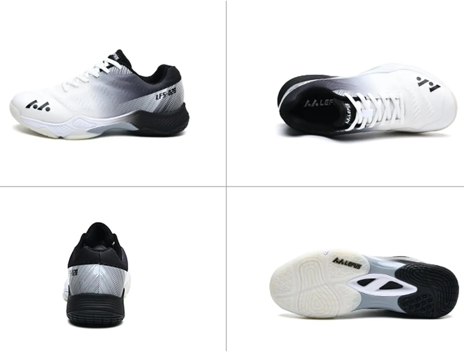 Men's Badminton Tennis Shoes Lightweight Table Tennis Volleyball Sport Trainers Anti-Slip Shock-Absorbing Pickleball Squash Sneakers