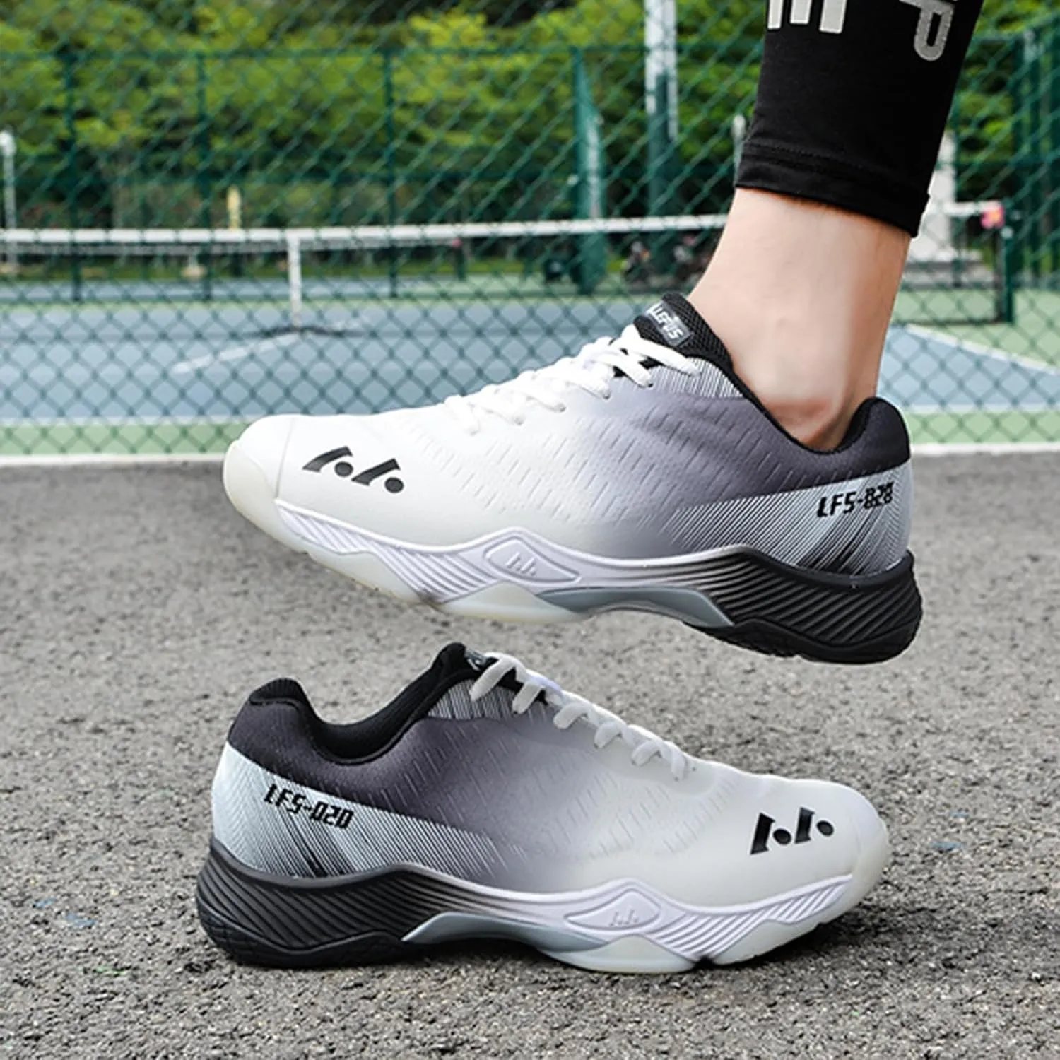 Men's Badminton Tennis Shoes Lightweight Table Tennis Volleyball Sport Trainers Anti-Slip Shock-Absorbing Pickleball Squash Sneakers