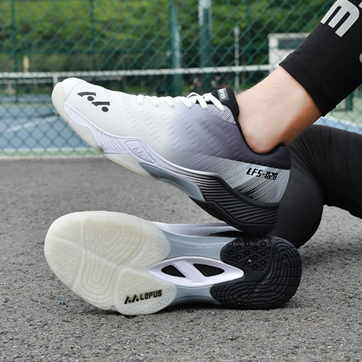 Men's Badminton Tennis Shoes Lightweight Table Tennis Volleyball Sport Trainers Anti-Slip Shock-Absorbing Pickleball Squash Sneakers