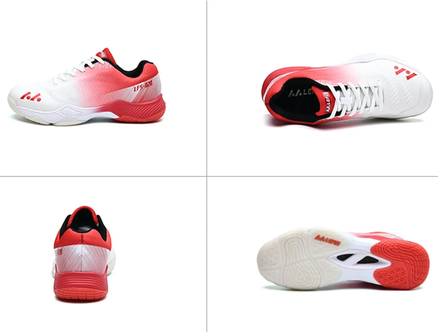 Men's Badminton Tennis Shoes Lightweight Table Tennis Volleyball Sport Trainers Anti-Slip Shock-Absorbing Pickleball Squash Sneakers