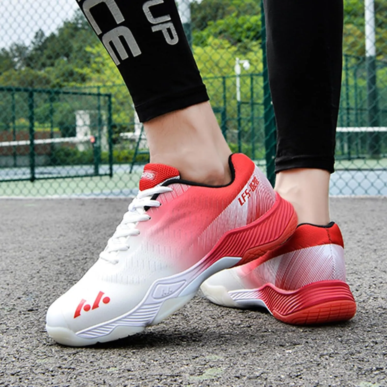 Men's Badminton Tennis Shoes Lightweight Table Tennis Volleyball Sport Trainers Anti-Slip Shock-Absorbing Pickleball Squash Sneakers