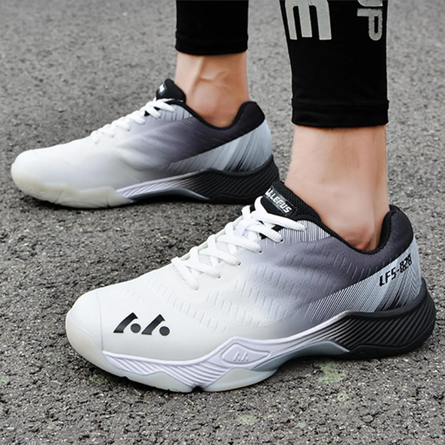 Men's Badminton Tennis Shoes Lightweight Table Tennis Volleyball Sport Trainers Anti-Slip Shock-Absorbing Pickleball Squash Sneakers