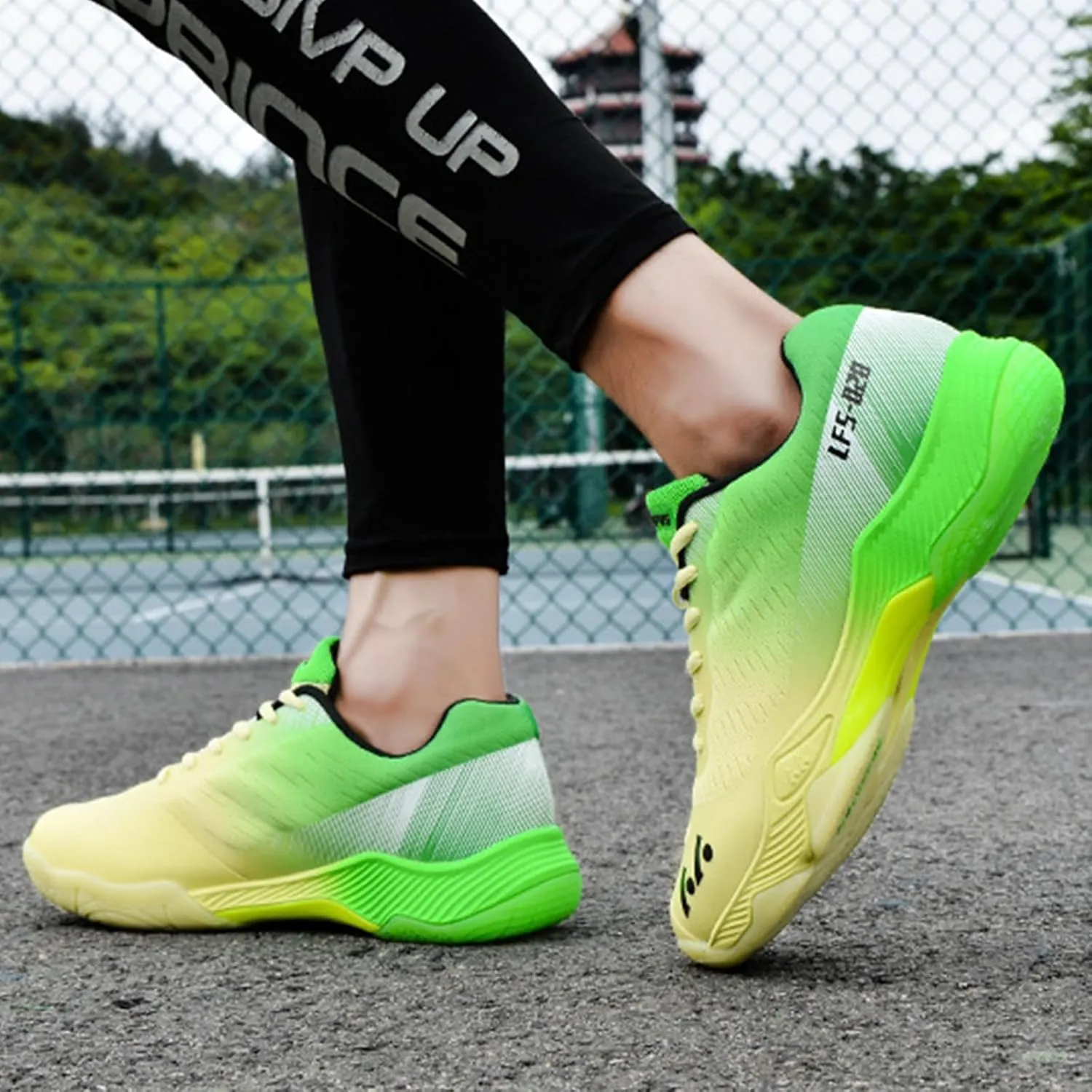Men's Badminton Tennis Shoes Lightweight Table Tennis Volleyball Sport Trainers Anti-Slip Shock-Absorbing Pickleball Squash Sneakers