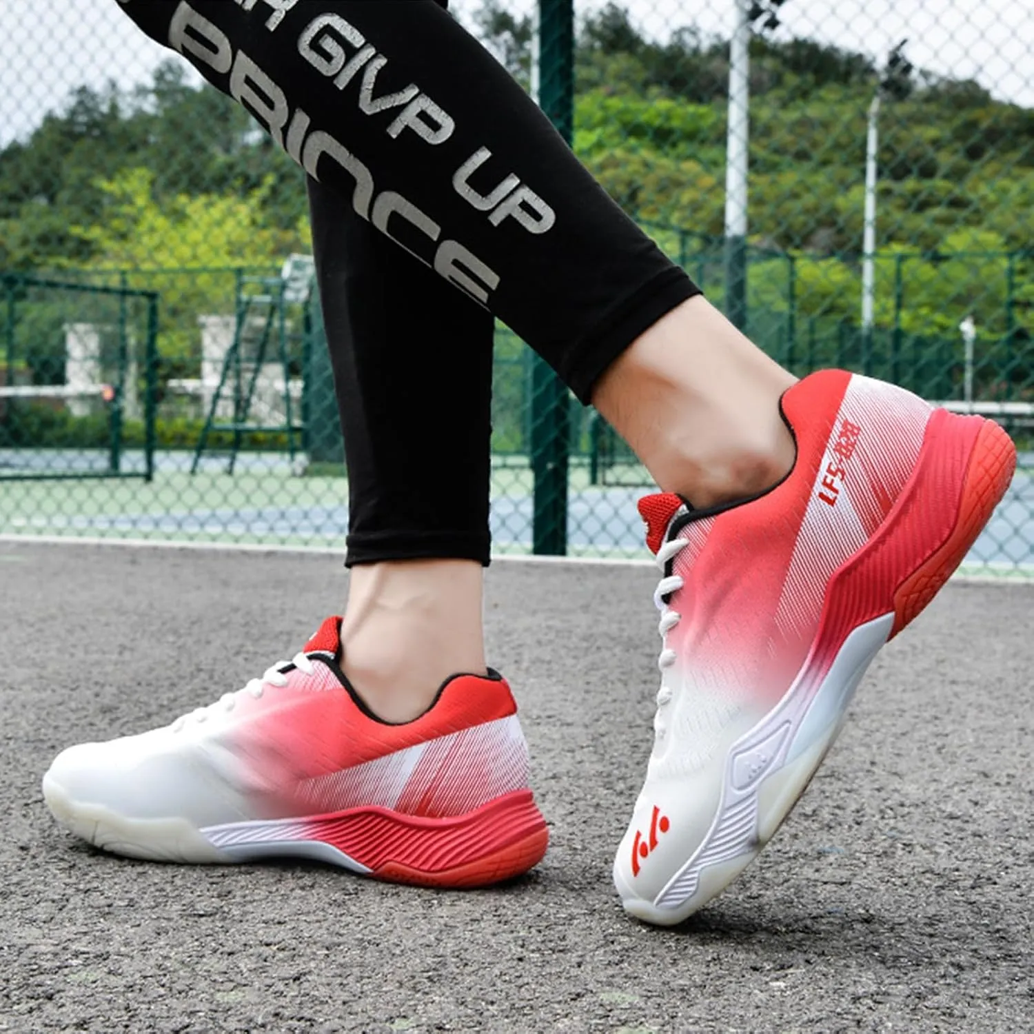 Men's Badminton Tennis Shoes Lightweight Table Tennis Volleyball Sport Trainers Anti-Slip Shock-Absorbing Pickleball Squash Sneakers