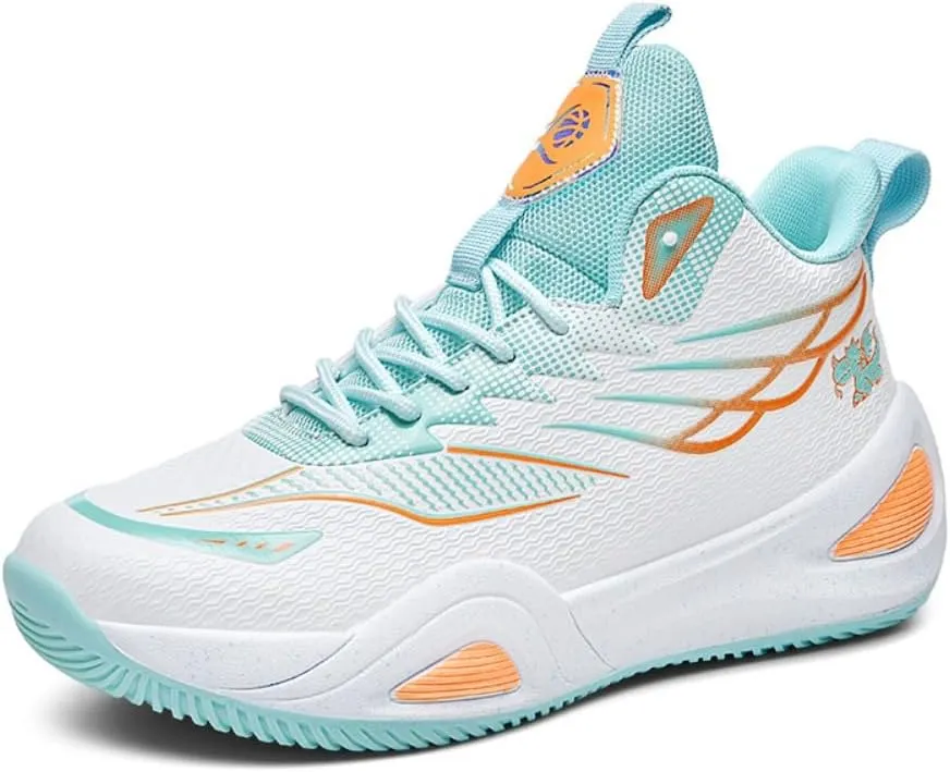 Men's Basketball Shoe High-Top Athletic Running Sneakers Outdoor Trainers Non-Slip Lightweight Cushioning Workout Sport Shoe