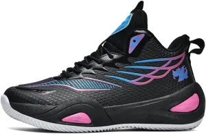 Men's Basketball Shoe High-Top Athletic Running Sneakers Outdoor Trainers Non-Slip Lightweight Cushioning Workout Sport Shoe