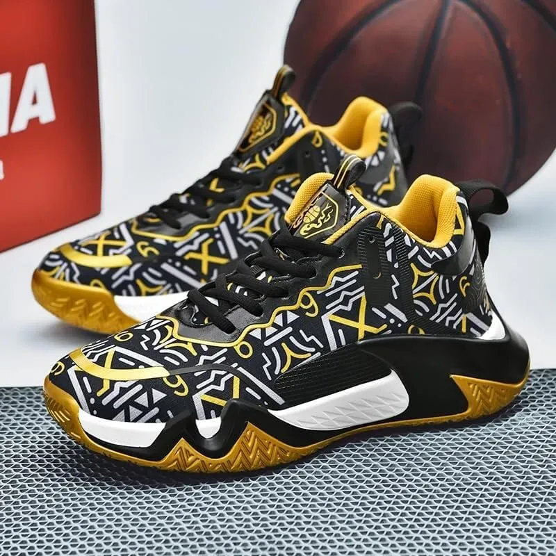 Men's Basketball Shoes are Breathable Lightweight Anti Slip Wear-Resistant Sports Outdoor Training Boots