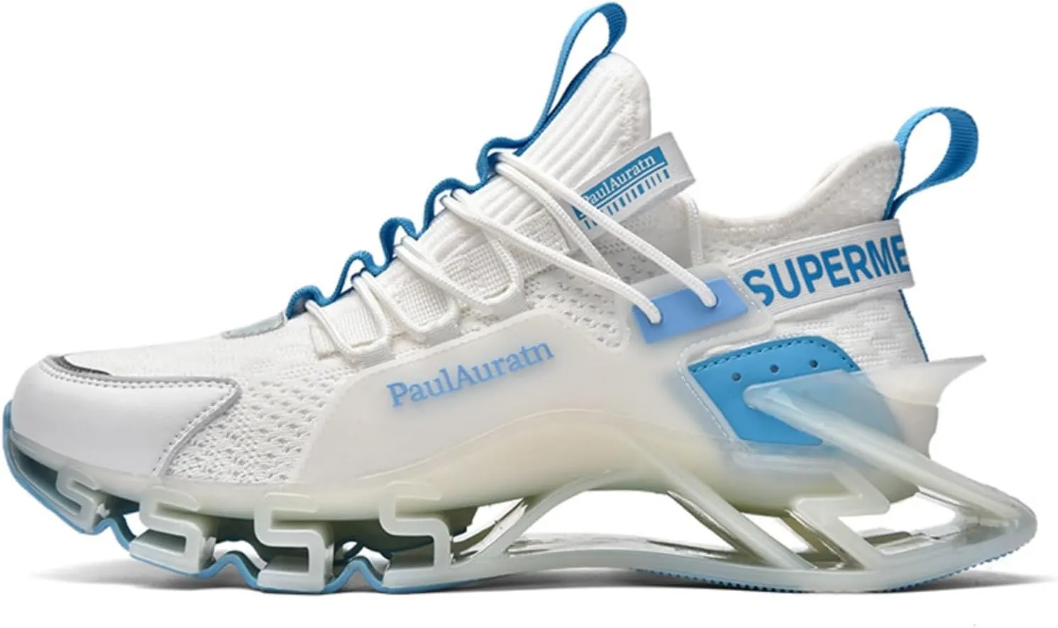 Men's Big - Size Blade - Style Running Shoes. Mesh Upper for Breathability, Shock - Absorbing Design, Lightweight and Trendy, Ideal for Spring and Summer Sports.