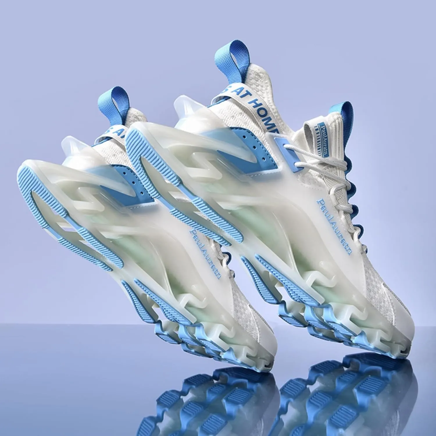 Men's Big - Size Blade - Style Running Shoes. Mesh Upper for Breathability, Shock - Absorbing Design, Lightweight and Trendy, Ideal for Spring and Summer Sports.