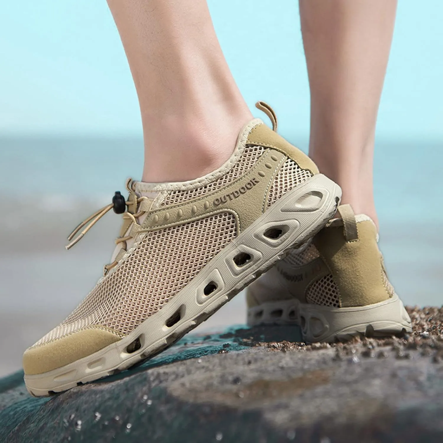 Men's Breathable Barefoot Shoes Breathable Casual Comfortable Walking Sneaker Athletic Fashion Sneakers for Men