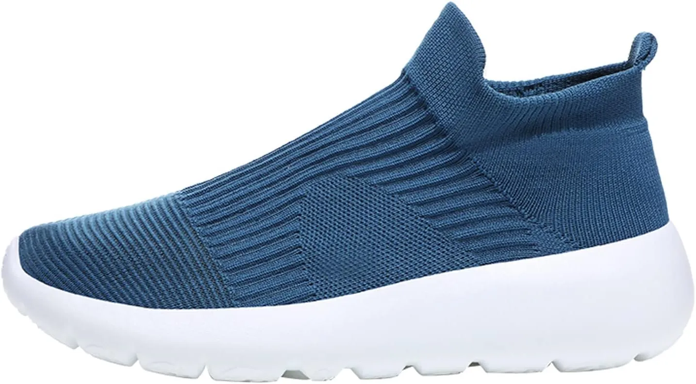 Men's Breathable Barefoot Shoes Comfortable Breathable Stretch Canvas Slip On Sneaker Barefoot Minimalist Shoes