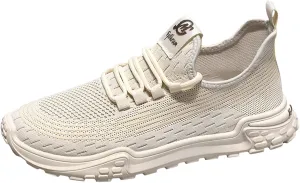 Mens Breathable Lace Up Running Shoes Comfortable Breathable Lace Up Sneaker Arch Support Sports Shoes for Men
