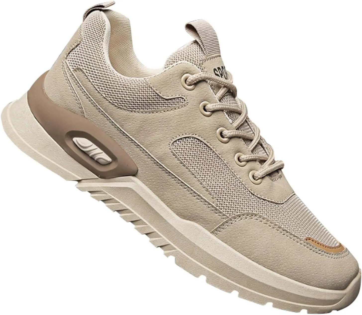 Mens Breathable Lace Up Running Shoes Comfortable Breathable Lace Up Sneaker Non Slip Work Sport Shoes for Men