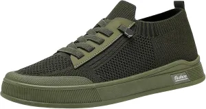 Men's Breathable Mesh Running Shoes Comfortable Breathable Stretch Canvas Slip on Sneaker Non Slip Walking Shoes