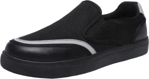 Mens Breathable Slip on Dress Shoes Breathable Casual Comfortable Walking Sneaker Soft Flat Soled Elderly Shoes