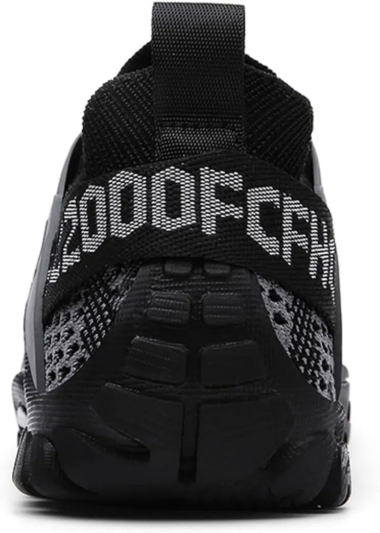 Men's Breathable Stretch Workout Shoes Lace Up Comfortable Light-Weight Shoe Breathable Diabetic Shoes for Men
