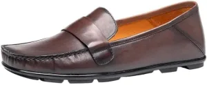 Men's Casual Loafers Slip On Leather Shoes Lightweight Driving Shoes Moccasins Classic Loafer Flats Boat Shoes Big Size
