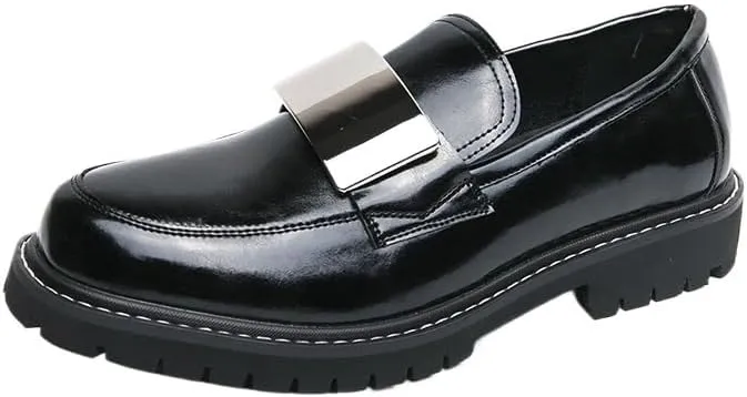 Men's Comfy Leather Loafers -Lightweight Casual Slip On Walking Driving Shoes