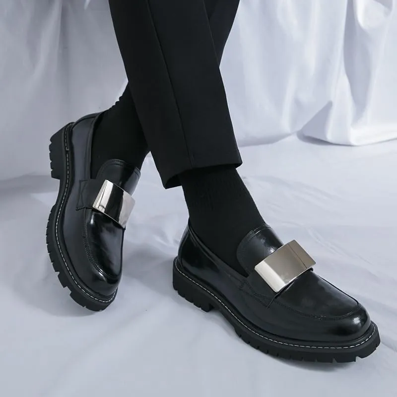 Men's Comfy Leather Loafers -Lightweight Casual Slip On Walking Driving Shoes