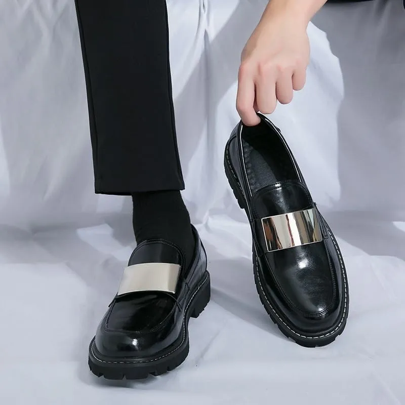 Men's Comfy Leather Loafers -Lightweight Casual Slip On Walking Driving Shoes