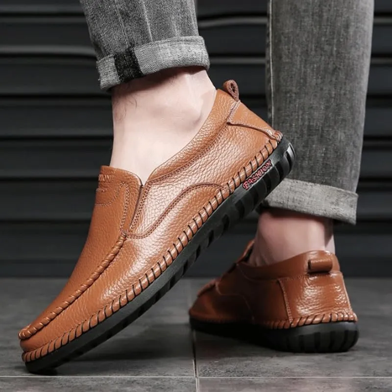 Mens Commuter Slip-Resistant Lightweight Breathable Easy to Walk Slip-ins Working Dress Casual Outdoor Lightweight Cushioning Men's Loafers