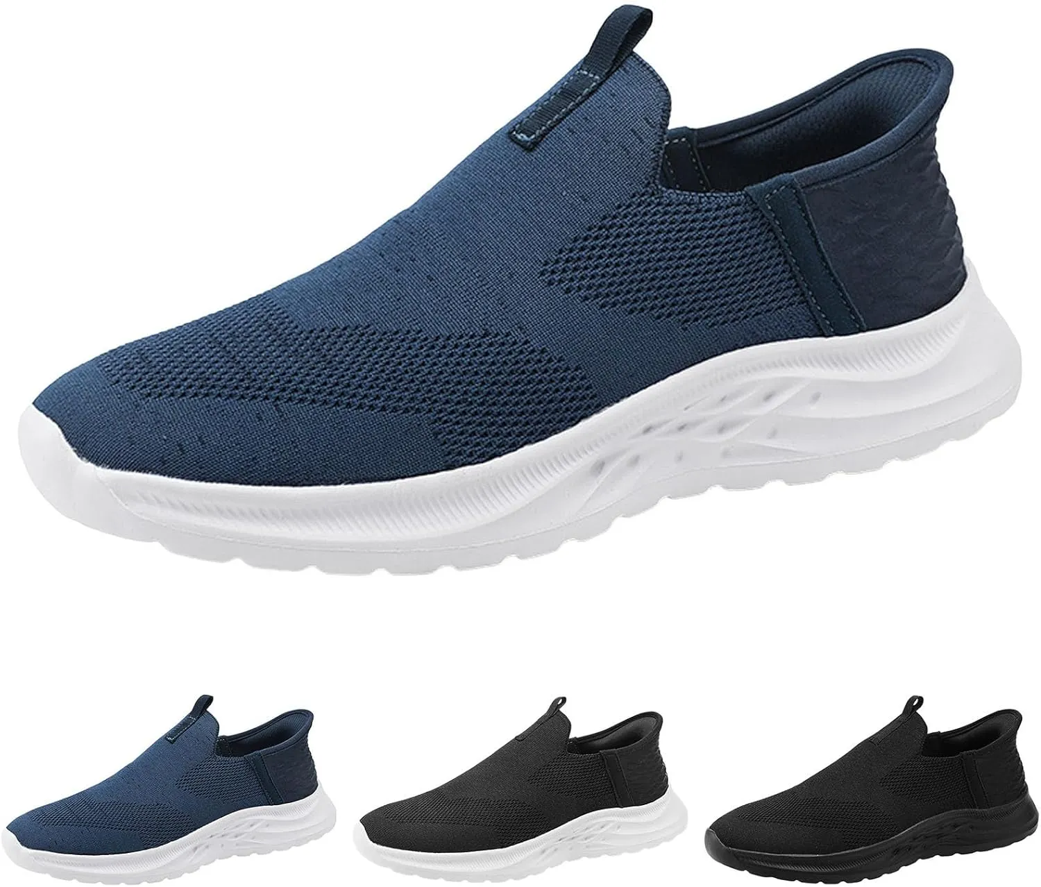 Men's Fashion Sneakers Men Casual Sports Shoes Fashionable New Pattern Simple Solid Color Lightweight Comfortable All