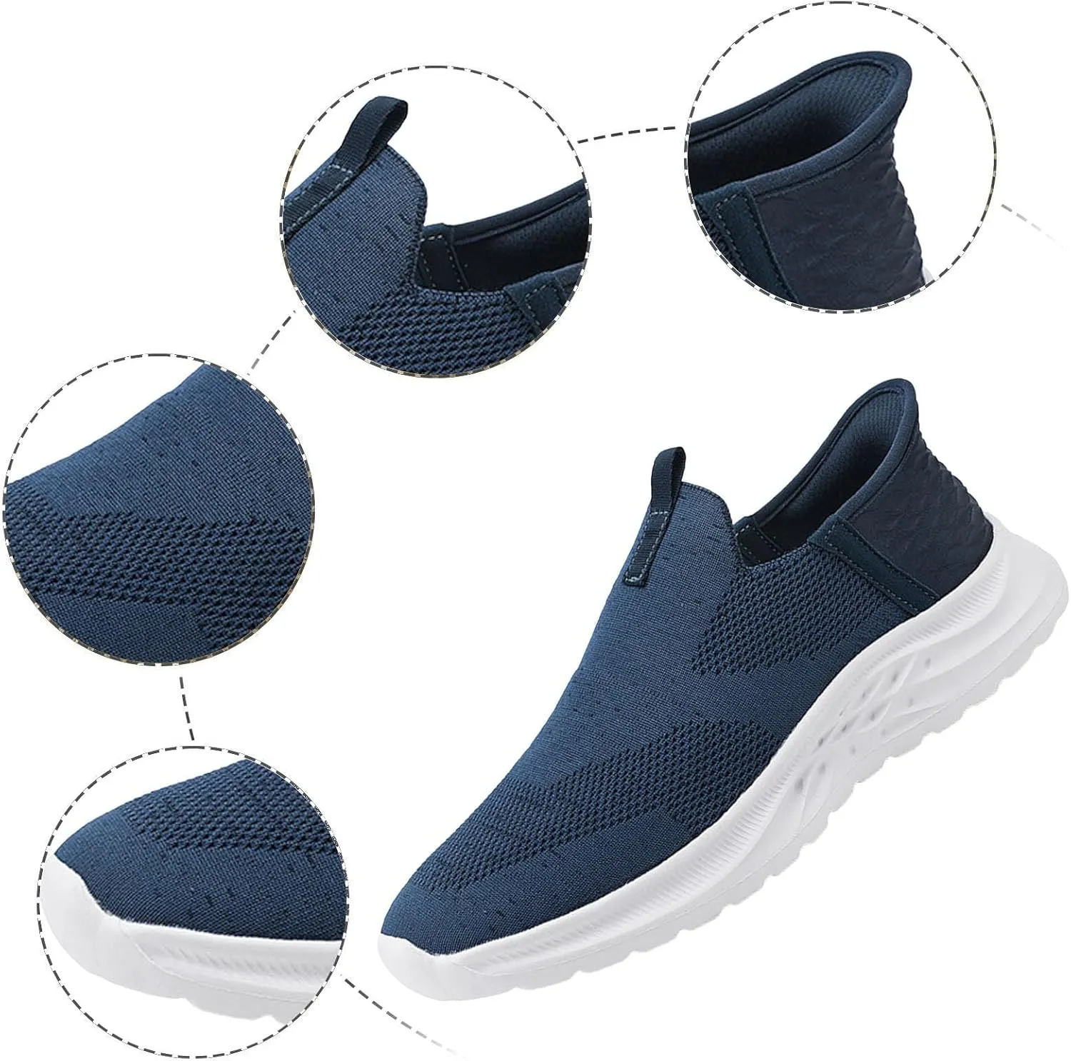 Men's Fashion Sneakers Men Casual Sports Shoes Fashionable New Pattern Simple Solid Color Lightweight Comfortable All