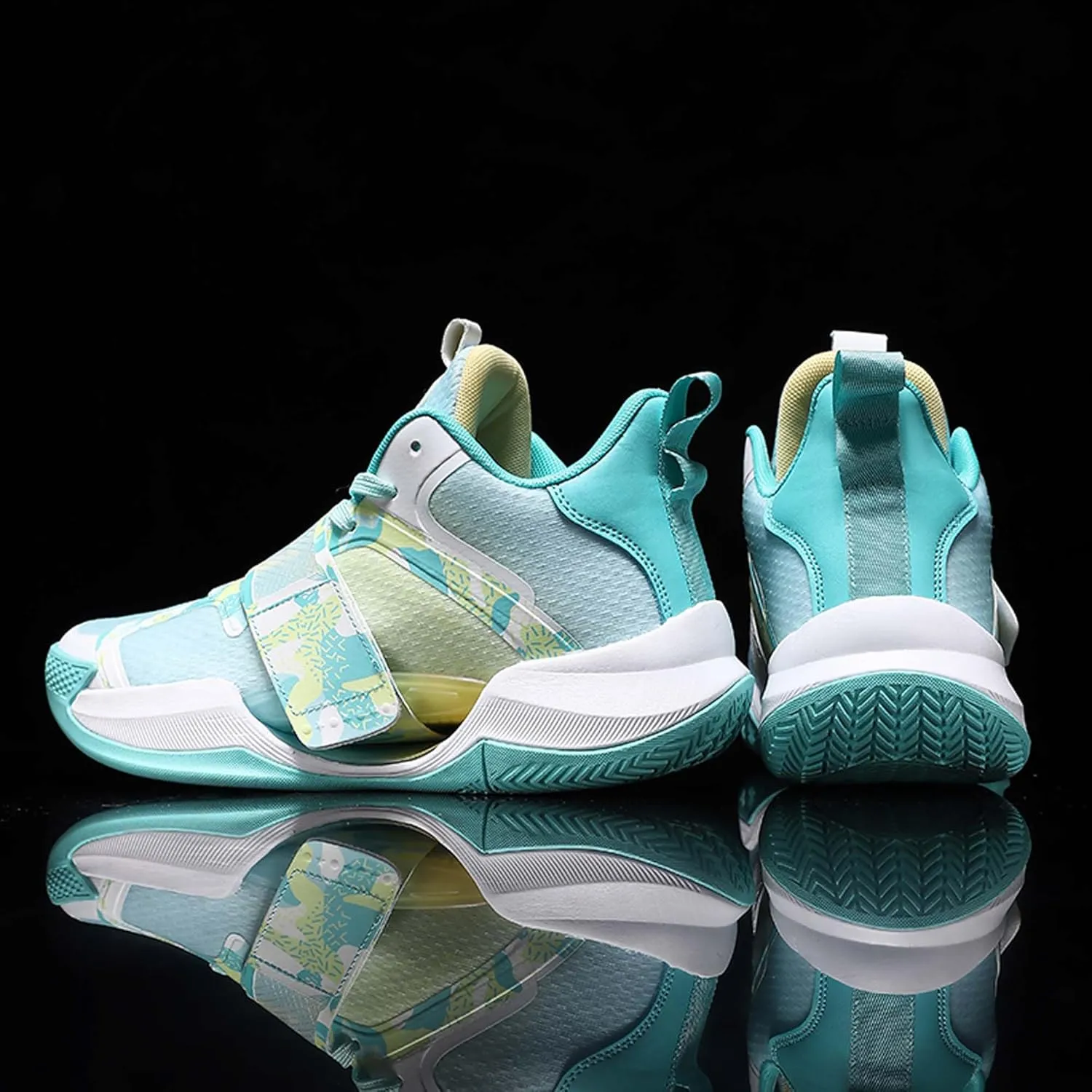 Men's High Top Basketball Shoes Fashion Graffiti Sneakers Non-Slip Breathable Women's Running Tennis Shoes Outdoor Casual Walking Shoes