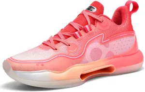 Men's High Top Basketball Shoes Teenagers High Top Running Sneakers Breathable Anti-Slip Outdoor Training Shoes Women's Lightweight Rebound Fitness Basketball Tennis Sneakers