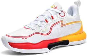 Men's High Top Basketball Shoes Teenagers High Top Running Sneakers Breathable Anti-Slip Outdoor Training Shoes Women's Lightweight Rebound Fitness Basketball Tennis Sneakers