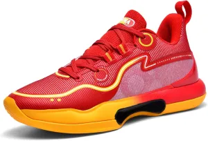 Men's High Top Basketball Shoes Teenagers High Top Running Sneakers Breathable Anti-Slip Outdoor Training Shoes Women's Lightweight Rebound Fitness Basketball Tennis Sneakers