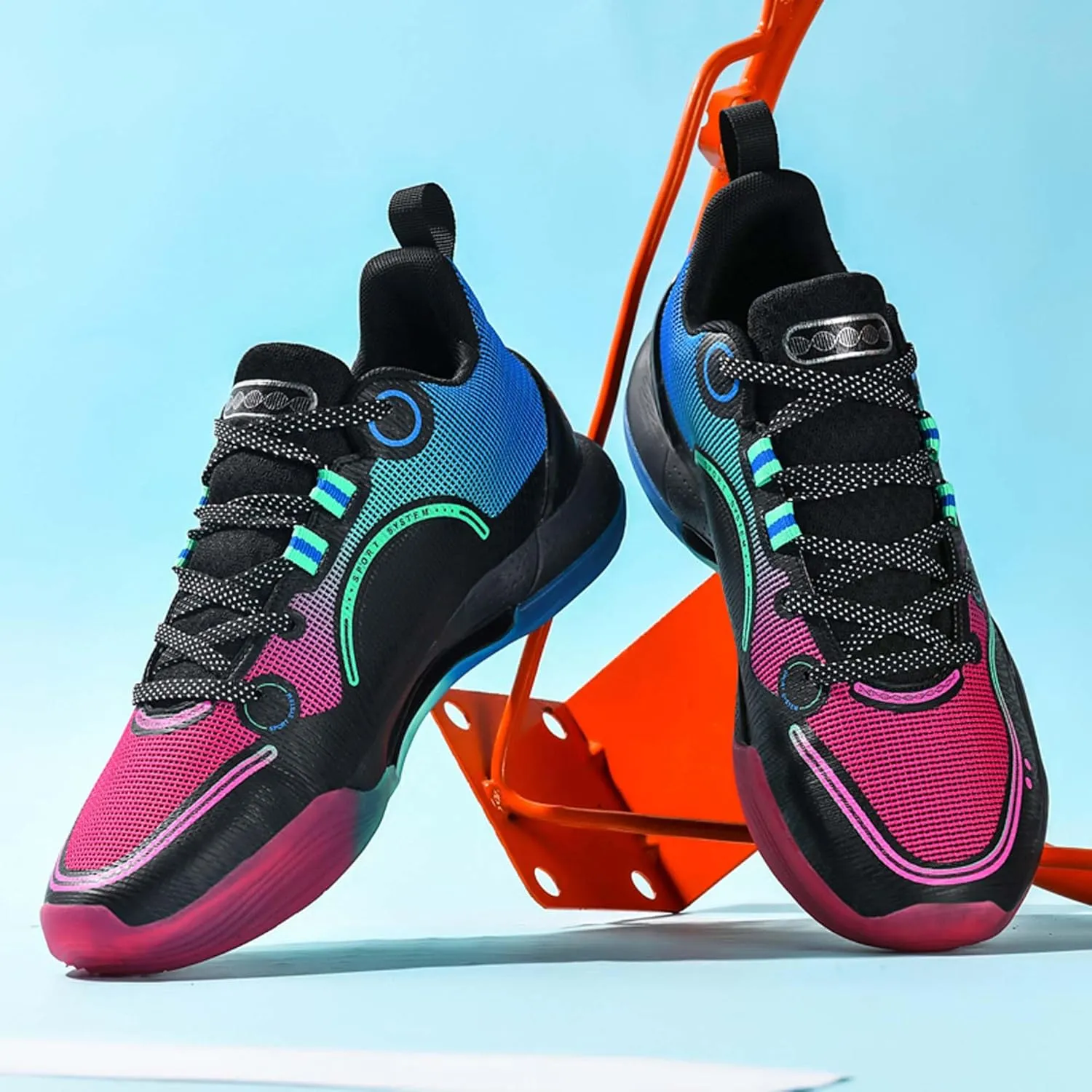Men's High Top Basketball Shoes Teenagers High Top Running Sneakers Breathable Anti-Slip Outdoor Training Shoes Women's Lightweight Rebound Fitness Basketball Tennis Sneakers