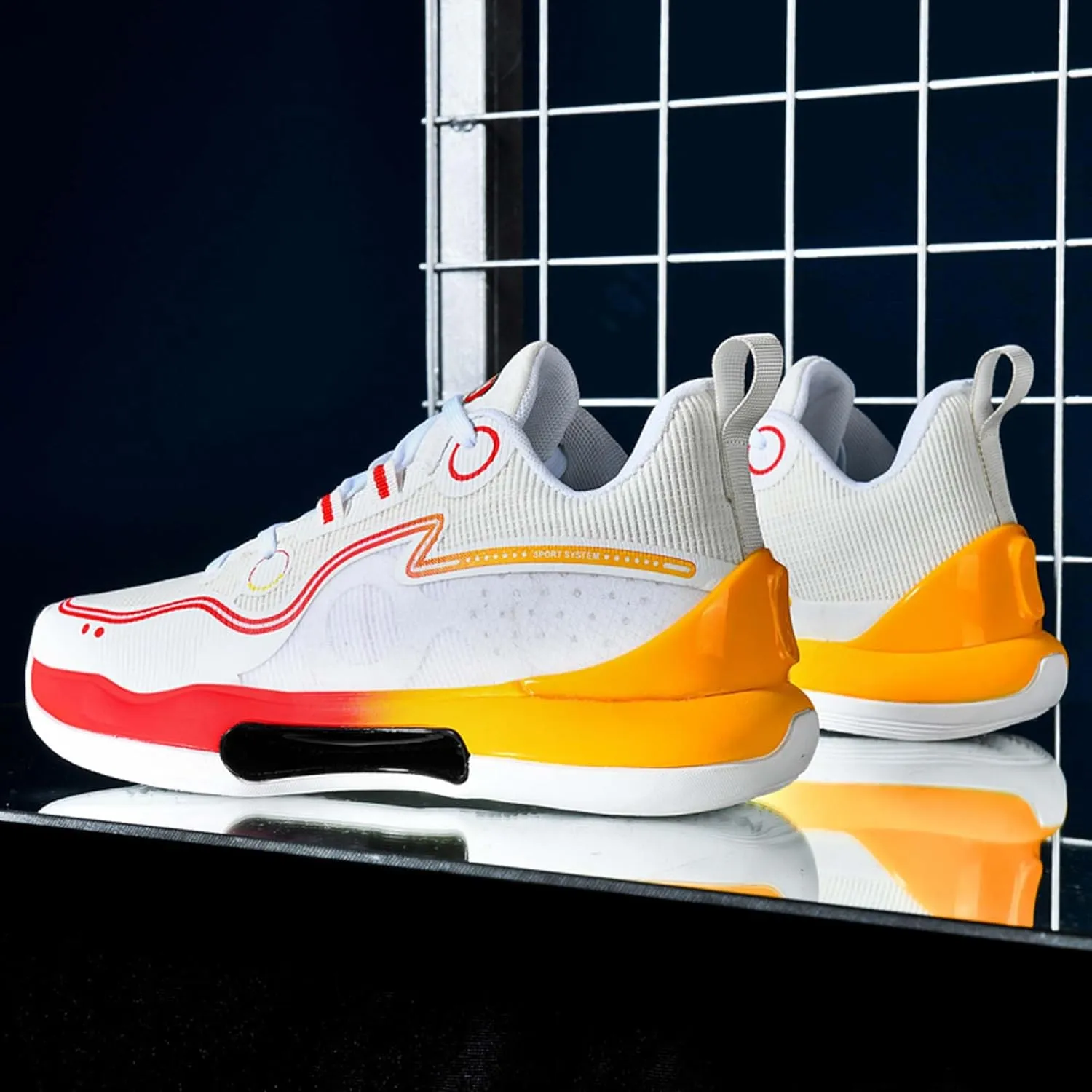 Men's High Top Basketball Shoes Teenagers High Top Running Sneakers Breathable Anti-Slip Outdoor Training Shoes Women's Lightweight Rebound Fitness Basketball Tennis Sneakers