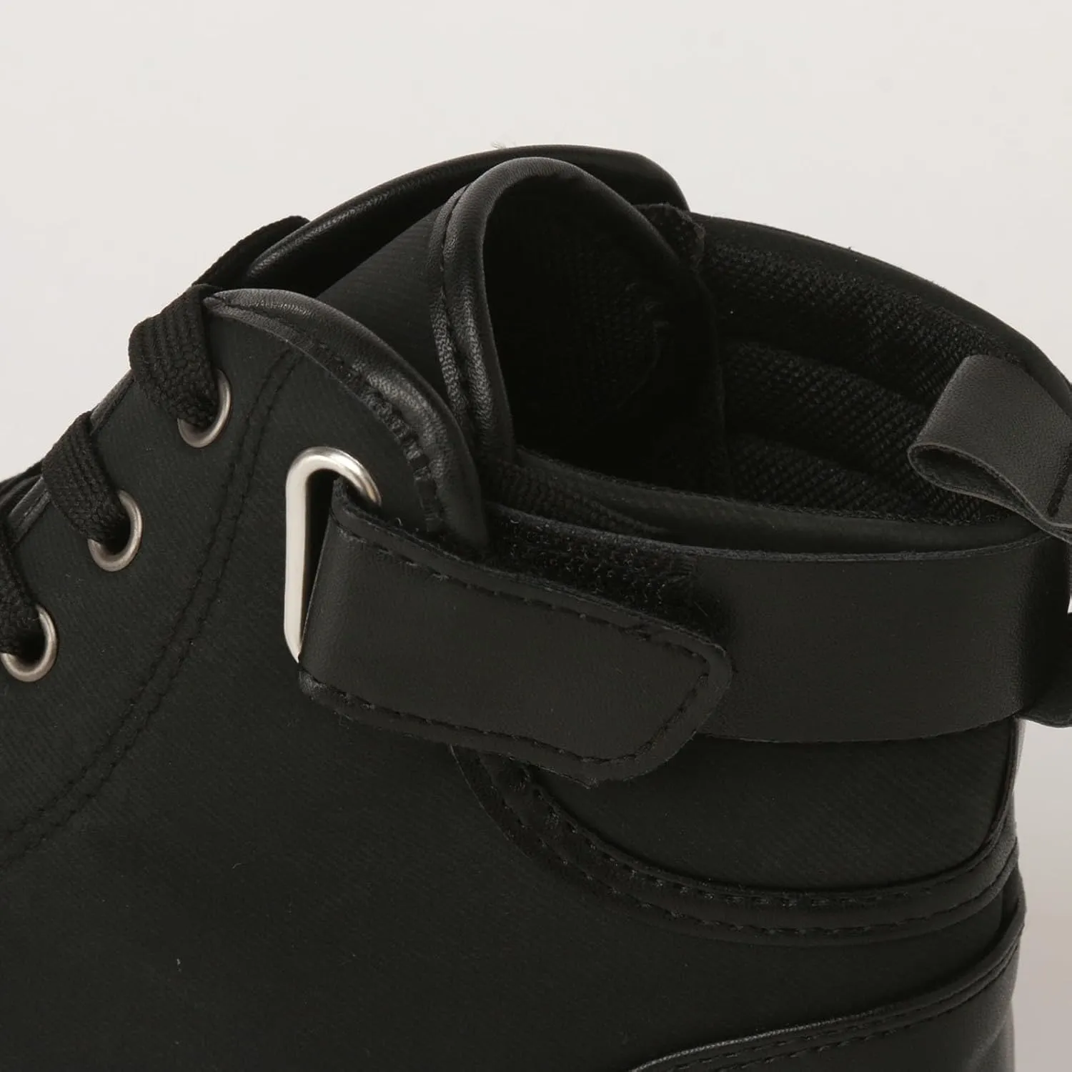 Men's High Top Board Shoes Leather Non Slip Walking Shoes Casual Lace Up Arch Support Shoes Mens Sneaker Boots Size 12