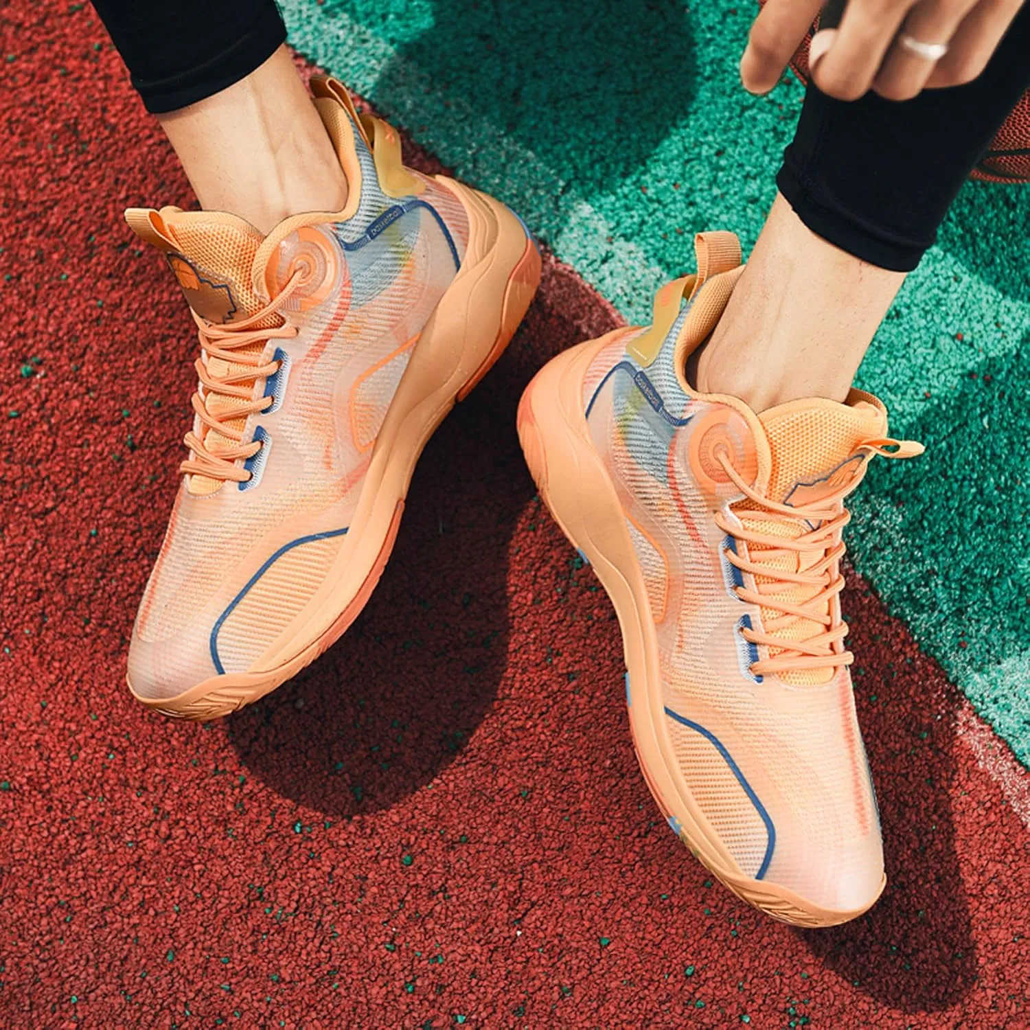 Men's High Top Lace Up Anti Slip Basketball Shoes, Arch Support Casual Sports Shoes, Men's Breathable Running Shoes, Fitness Cushioning Training Shoes