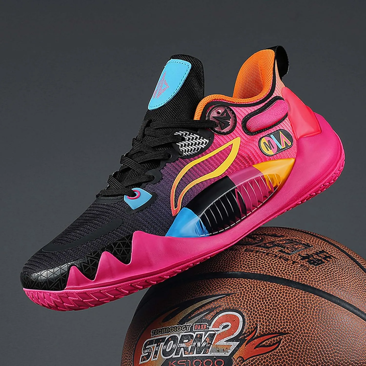 Men's Lace-up Basketball Shoes Anti-Slip Breathable Running Shoes Women's High Top Basketball Shoes Youth Outdoor Sports Basketball Shoes Fashion Sneakers
