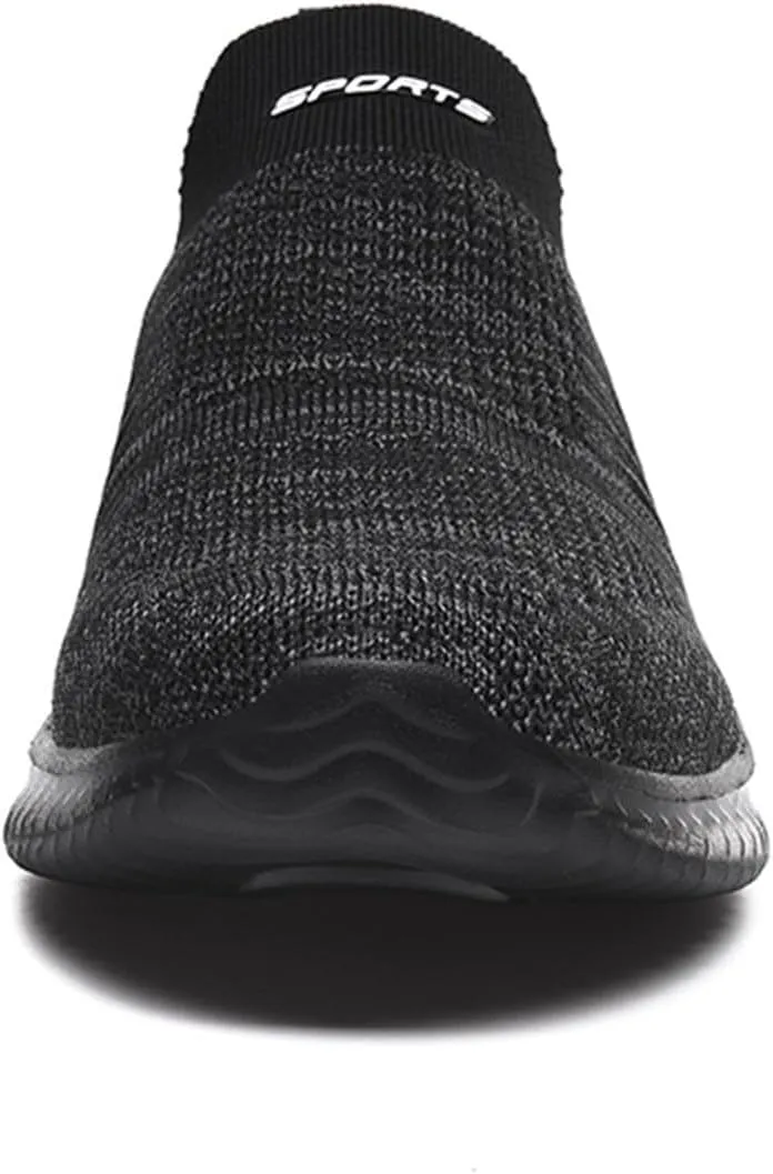 Men's Lightweight Cushion Sneakers Breathable Elastic Fly Woven Mesh Sneaker Men's Sport Breathable Mesh Shoes