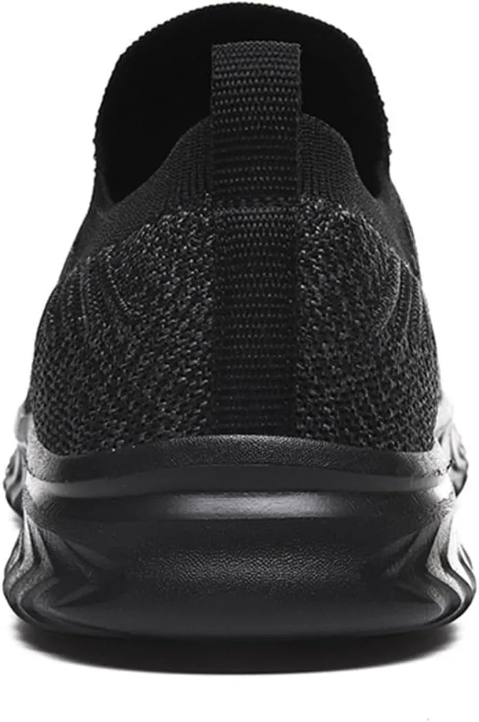 Men's Lightweight Cushion Sneakers Breathable Elastic Fly Woven Mesh Sneaker Men's Sport Breathable Mesh Shoes
