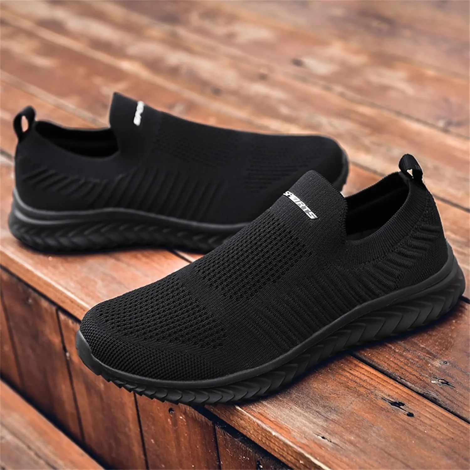 Men's Lightweight Cushion Sneakers Breathable Elastic Fly Woven Mesh Sneaker Men's Sport Breathable Mesh Shoes