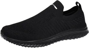 Men's Lightweight Cushion Sneakers Breathable Elastic Fly Woven Mesh Sneaker Men's Sport Breathable Mesh Shoes