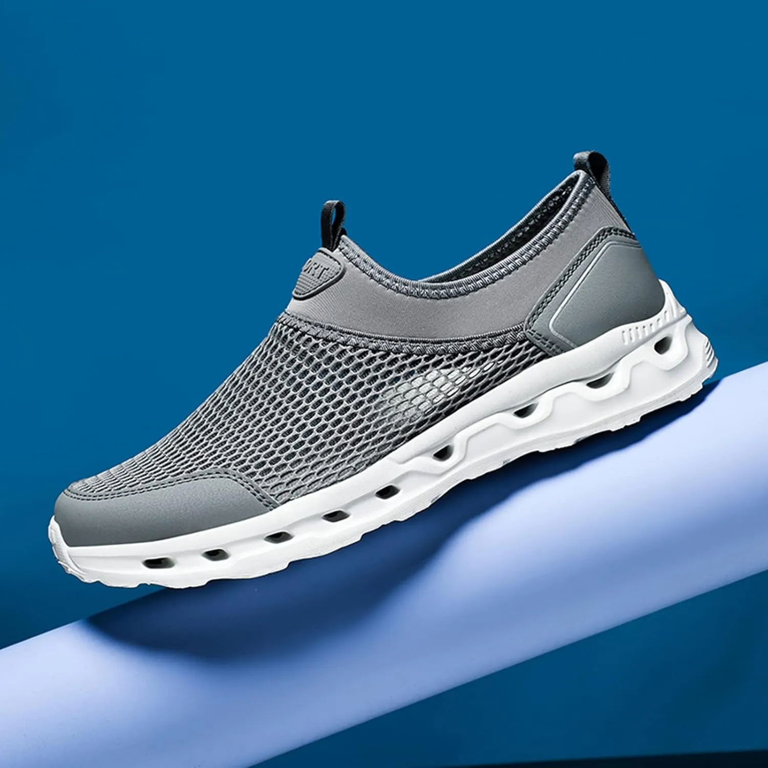 Men's Non Slip Barefoot Minimalist Shoes Breathable Casual Comfortable Walking Sneaker Memory Foam Hiking Shoes