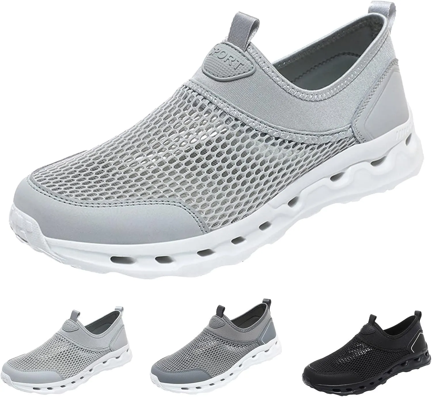Men's Non Slip Barefoot Minimalist Shoes Breathable Casual Comfortable Walking Sneaker Memory Foam Hiking Shoes